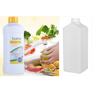 New design HDPE 1L empty dishwashing plastic liquid detergent bottle packaging