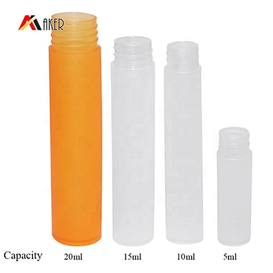 Wholesale 5ml 10ml 20ml pen shape PP plastic perfume spray bottle packaging with plastic mist sprayer