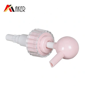 Luxury pink 32/410 plastic cosmetic shampoo lotion dispenser pump for personal care bottles