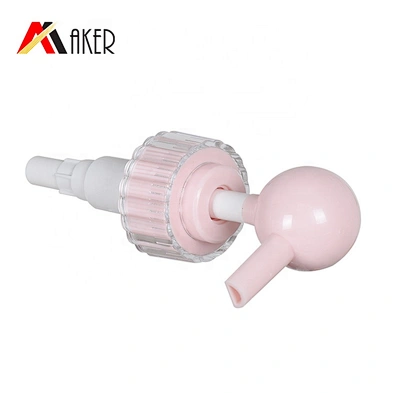 Luxury pink 32/410 plastic cosmetic shampoo lotion dispenser pump for personal care bottles