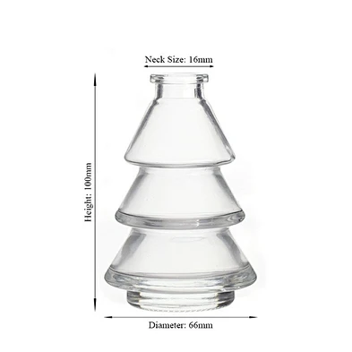 105ml Fashion Frosted Empty Luxury Reed Diffuser Clear Glass Aromatherapy Diffuser Bottles