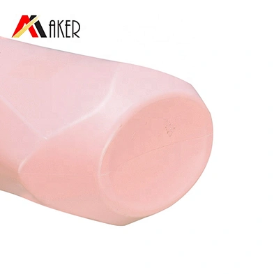 2020 New arrival factory supply pink and green 300ml 500ml HDPE plastic unique shampoo bottle with pump