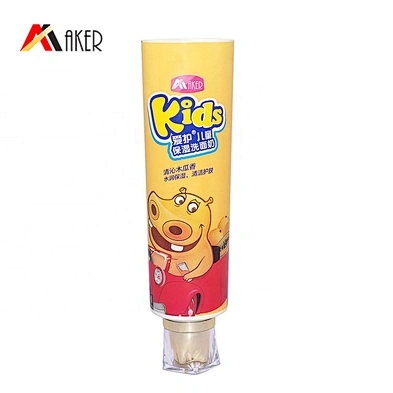 Wholesale 120ml LDPE plastic printed cosmetic tube for face wash with acrylic cover