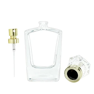 Wholesale Custom Luxury Empty 50ml Portable Decor Perfume Glass Bottle with Atomizer