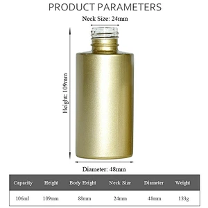 factory custom 3oz 100ml glass lotion bottle personal care packaging skin care lotion cream pump glass bottle