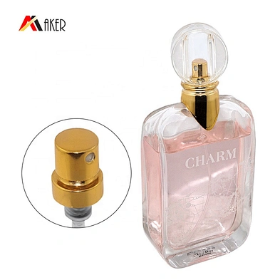 Hot selling 15/400 gold aluminum covered snap perfume sprayer pump