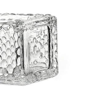 OEM Customize Wholesale High Quality Square Crystal Clear Fancy Room Luxury Reed Aroma Empty Glass Diffuser Bottle
