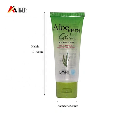 New wholesale price empty LDPE 60ml facial wash cosmetic plastic tube with flip cap