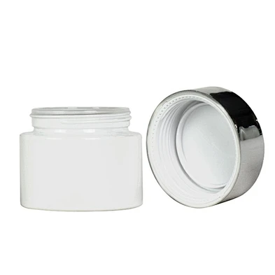 luxury glass cream jar cosmetic 50g glass packaging face eye cream cosmetic jar for cream