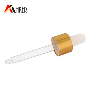 Factory wholesale price new design 15ml amber essential oil glass bottle with gold dropper