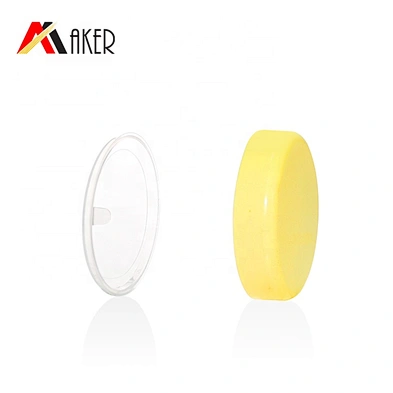 Cosmetic Mini Skin Care Face Cream Jar PP Plastic Hot Sale Empty Small Yellow 20g Screen Printing Beauty Packaging Round