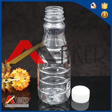 Special designed food grade 250ml pet plastic drinking water bottle with screw cap