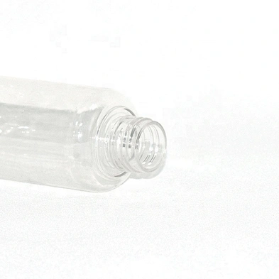 Newest factory supply unique design clear 150ml empty PET cream pump bottle