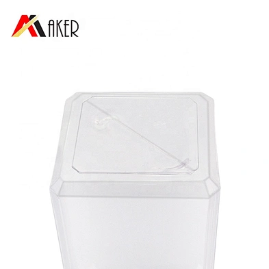 Body Lotion Bottle Aluminum Covered Lotion Pump or Mist Sprayer Clear Square PETG Plastic New 2019 Design 250ml with Rose Gold