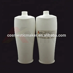 Factory wholesale 900ml white HDPE plastic shampoo bottle shower gel bottle