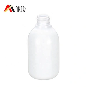 New item white 200ml boston round cosmetic HDPE plastic body lotion bottle