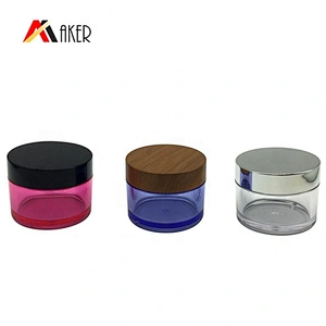 5ml/30ml/50ml different colors cosmetic cream PETG plastic jars with lid