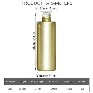 luxury custom glass bottle packaging printing gold 60ml personal care packaging lotion cream skin care glass bottle
