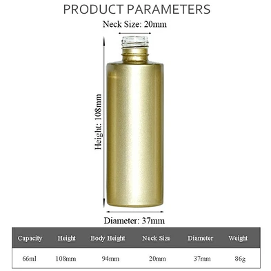 luxury custom glass bottle packaging printing gold 60ml personal care packaging lotion cream skin care glass bottle