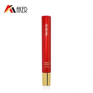 New arrival customized design red LDPE plastic empty 20ml cosmetic eye cream tube
