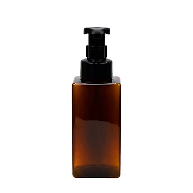 plastic bottle manufacture in stock plastic bottle 500ml amber shampoo foam pump bottle