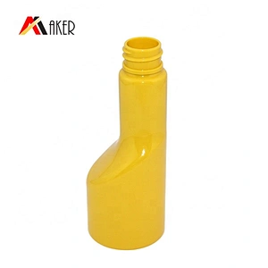 Customized wholesale empty mini 70ml long neck round shape petrol engine oil motor oil plastic bottle