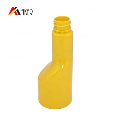 Customized wholesale empty mini 70ml long neck round shape petrol engine oil motor oil plastic bottle