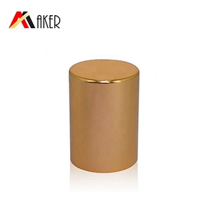 Aluminum Covered Screw Cap Ball Gold Stainless Steel China Factory 16mm Cosmetic Essential Oil Glass Bottle