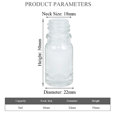 wholesale amber black essential oil glass bottle personal care packaging skincare dropper 5ml clear glass bottle