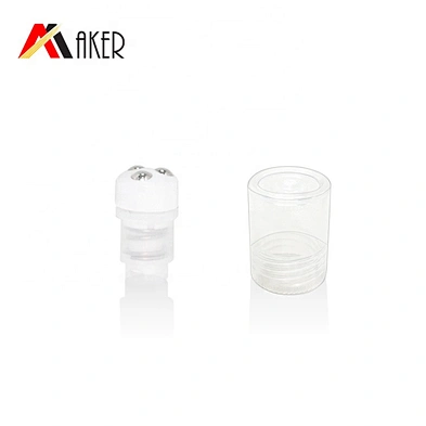 New arrival 25ml round LDPE plastic cosmetic eye cream tube packaging with roller ball and screw cap