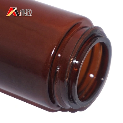 60ml amber PETG empty cylinder cosmetic talcum powder bottle plastic sifter with screw lid