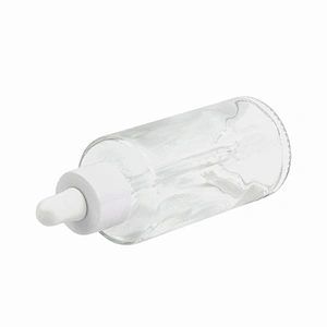 cosmetic glass message oil bottle essential oil packaging personal care serum clear child proof dropper glass bottle