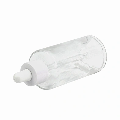 cosmetic glass message oil bottle essential oil packaging personal care serum clear child proof dropper glass bottle