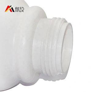 Hot sale 350ml white HDPE plastic cosmetic baby body wash shower gel bottle lotion pump bottle