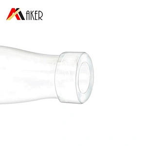 Unique boston round empty 750ml clear whisky glass liquor bottle with aluminum covered rubber stopper