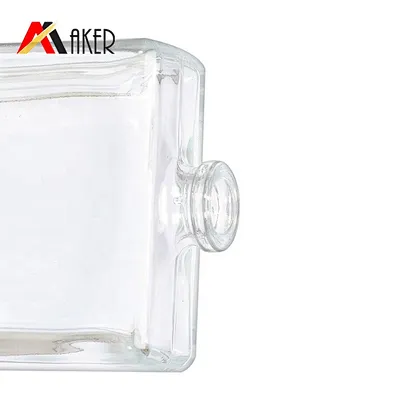 empty 10ml 30ml 50ml 70ml 100ml rectangle clear glass liquid mini spray perfume cosmetic bottle packaging