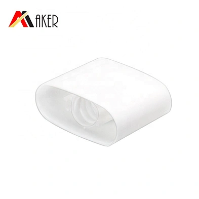 Wholesale new design empty 60ml cosmetic packaging laminated flat oval aluminum tube for BB cream