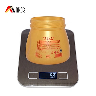 1000ml round PE cosmetic plastic hair mask cream jar packaging with screw cap