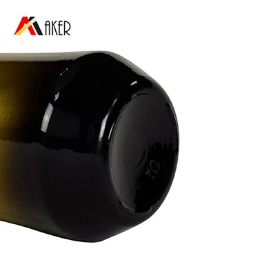 100ml black gradient gold bottle packaging personal skincare face cream cosmetic lotion pump cosmetic glass bottle