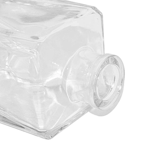 Empty 150ml Clear Rectangle Indoor Aromatherapy Air Cleaner Fire-Free Rattan Aroma Glass Reed Diffuser Bottle
