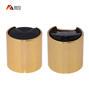 Aluminum Screw Disc Top Cap for Bottle Wholesale 28/410 Gold Bottle Sealing,bottles Gold Aluminum or Customized Colors Carton