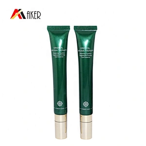 2020 Customized design empty 20ml green LDPE plastic cosmetic packaging eye cream tube
