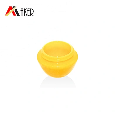 Custom 5g Yellow Oval PP Plastic Empty lip scrub jars with screw cap