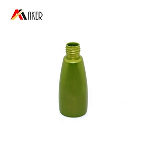Custom 90ml 400ml 500ml Green Special Shape PE Plastic Mini Shampoo Refillable Bottles Set with Flip Top Cap