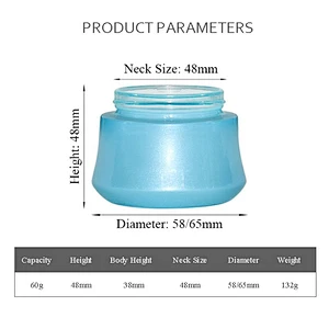 luxury 50ml cosmetic glass jar custom personal care pacakging cosmetics printing glass jar