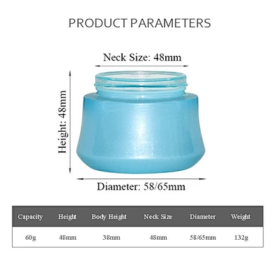 luxury 50ml cosmetic glass jar custom personal care pacakging cosmetics printing glass jar