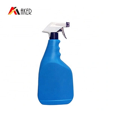 Factory price custom design 1000ml PE blue plastic trigger spray bottle