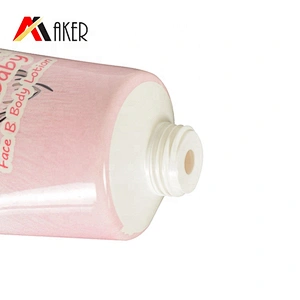 60ml animal printing PBL/ABL plastic cosmetic hand cream tube packaging with plastic polygon screw cap face cream tube
