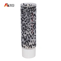 Factory empty 40ml LDPE plastic liquid foundation cosmetic tube packaging with white plastic double wall screw cap