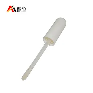 Hot selling empty oval clear tube container luxury custom logo lip gloss tube with brush
